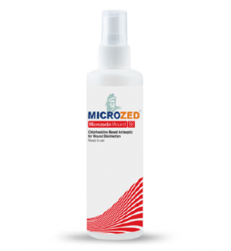 |اسپری ضدعفونی کننده زخم‌ Microzedin Wound حجم 125 سی سی برند میکروزد