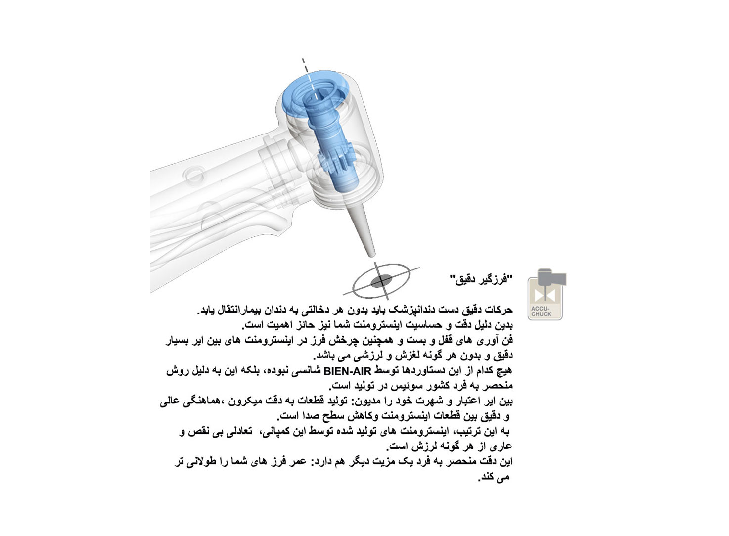 آنگل ایمپلنت 20:1 فایبر اپتیک bier air dental