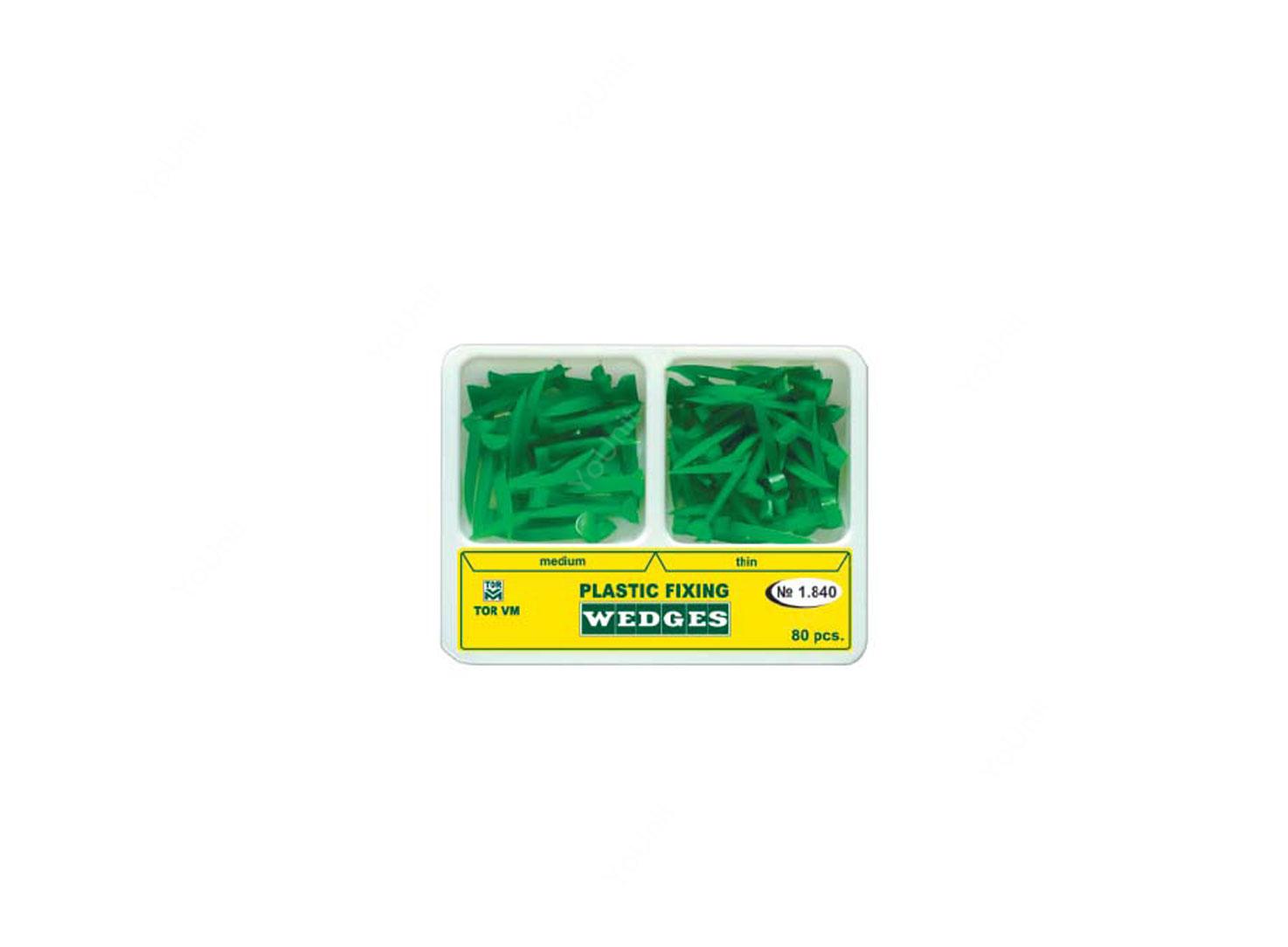 وج پلاستیکی رنگی Plastic Fixing بسته 80 عددی برند TORVM