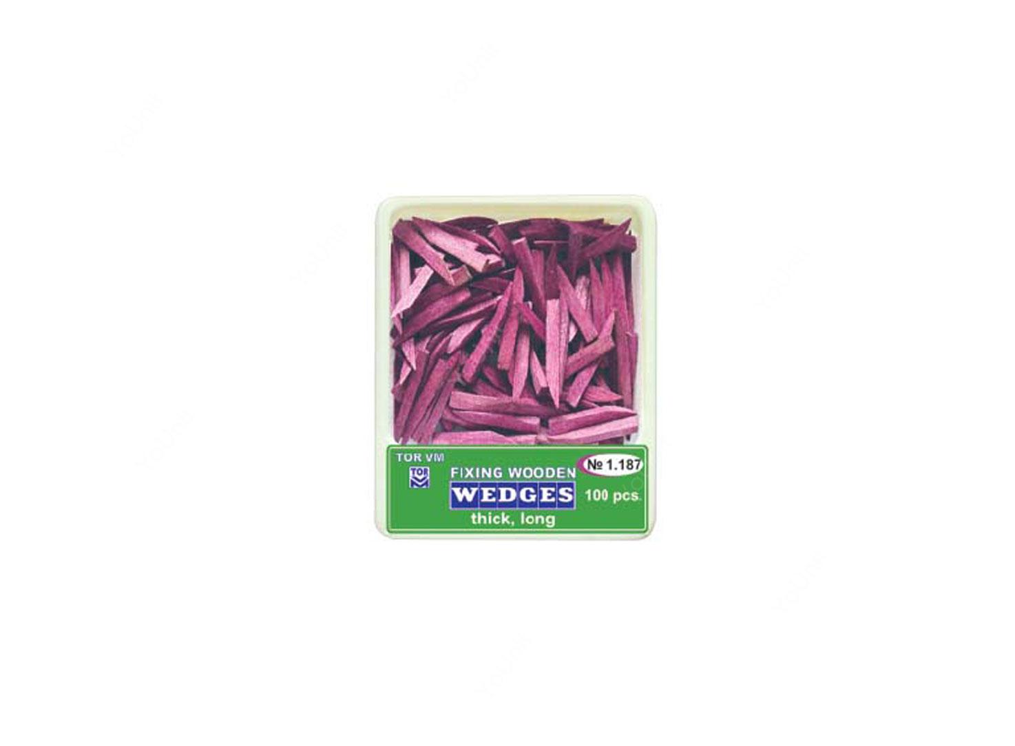 وج چوبی آناتومیک Fixing Wooden بسته 100 عددی برند TORVM