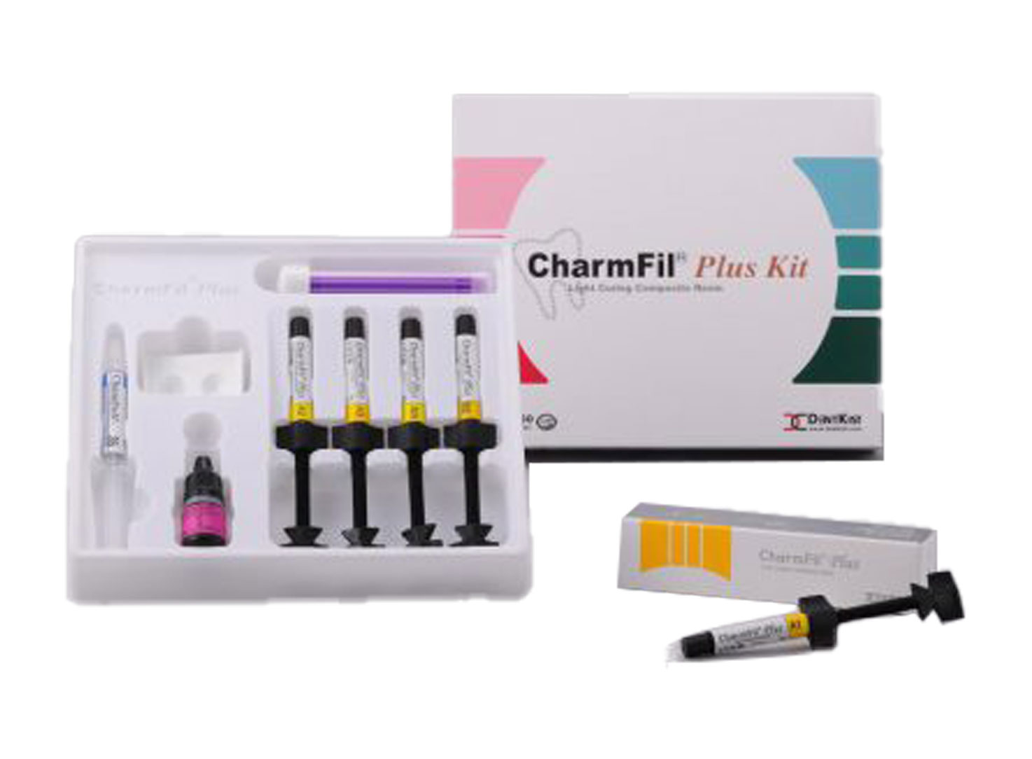 کامپوزیت نانوهیبرید یونیورسال CharmFil Plus سرنگ 4 گرمی برند DentKist