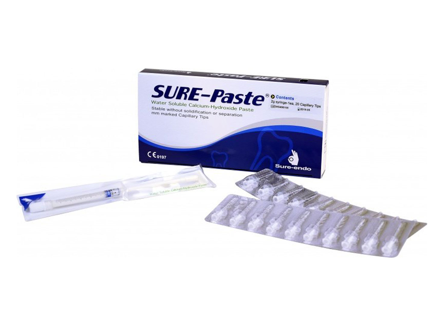 خمیر کلسیم هیدروکساید Sure Paste سرنگ 4 گرمی برند Sure Endo