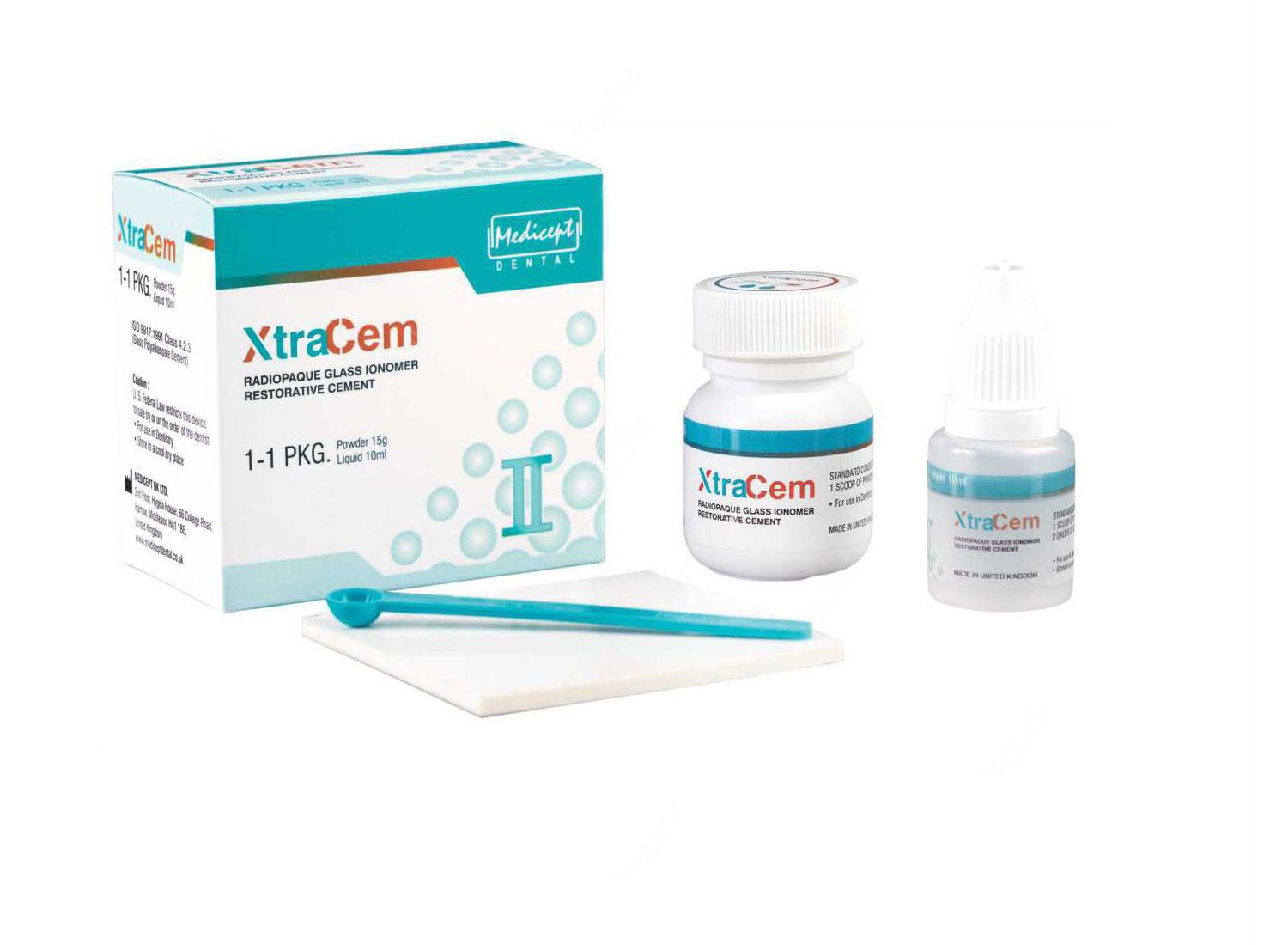 گلاس آینومر ترمیمی XtraCem برند Medicept