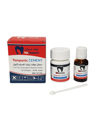 سمان موقت زینک اکساید اژنول Temponic برند نیک درمان