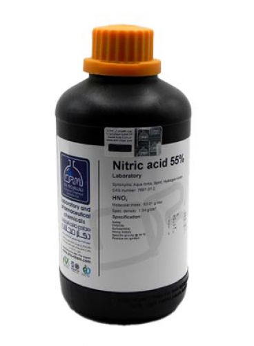 |اسید نیتریک 55% گرید Extra Pure برند دکتر مجللی