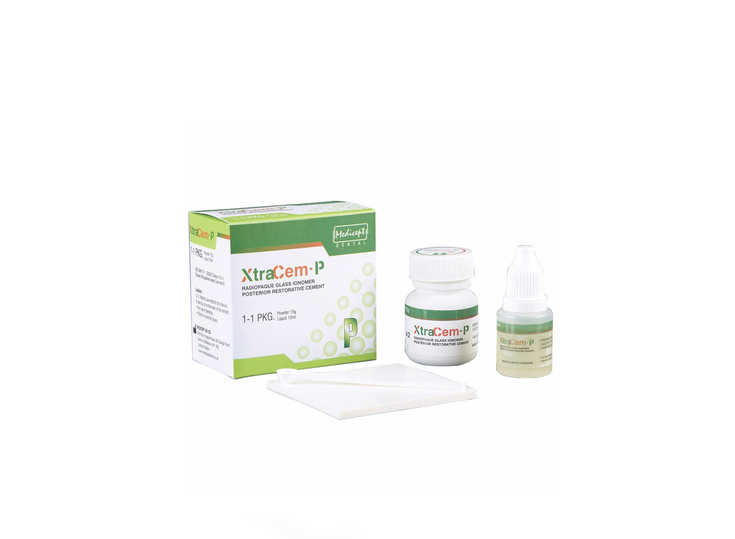 گلاس آینومر ترمیمی خلفی XtraCem-P برند Medicept