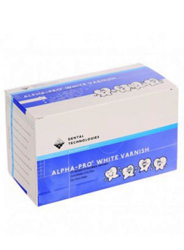 |وارنیش فلوراید Alpha Pro White Varnish  برند DENTAL TECHNOLOGIES بسته 50 عددی
