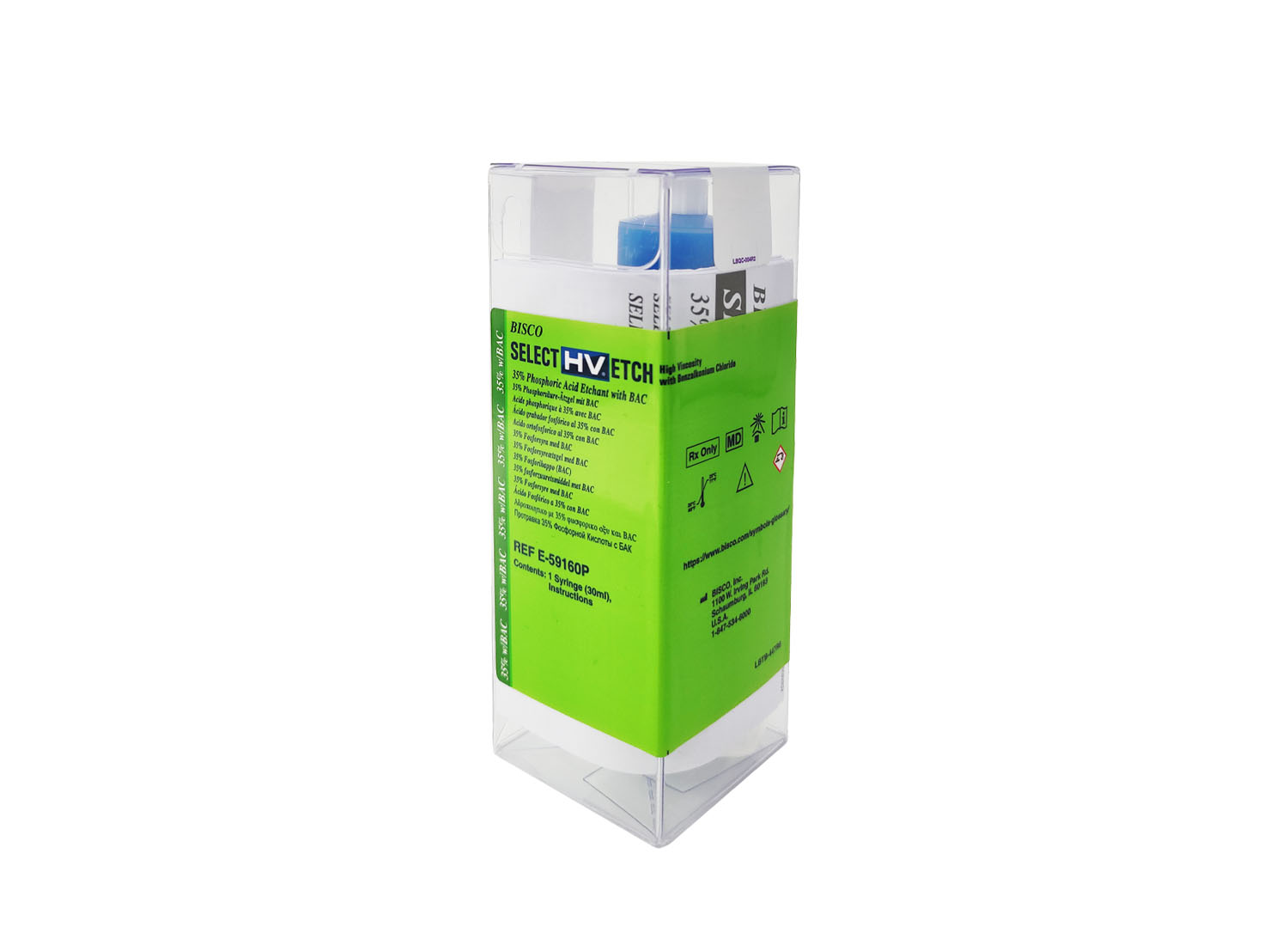 ژل اسید اچ فسفریک 35% Select HV/Etch سرنگ 30 میلی لیتری برند Bisco