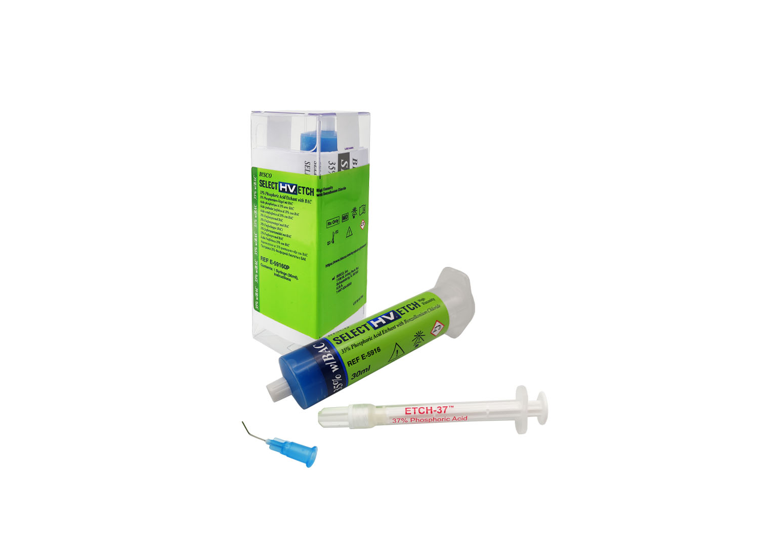 ژل اسید اچ فسفریک 35% Select HV/Etch سرنگ 30 میلی لیتری برند Bisco