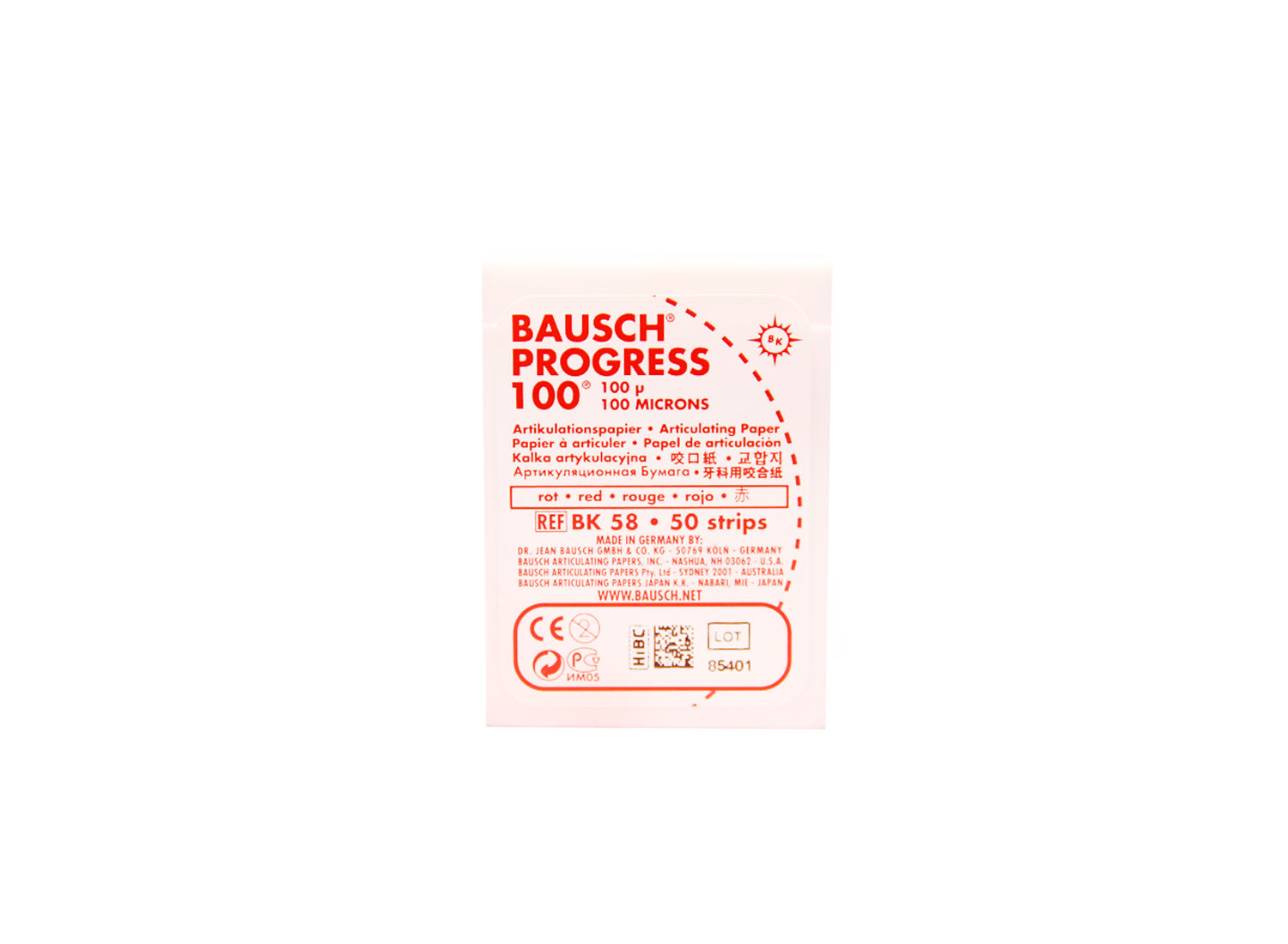 کاغذ آرتیکولاسیون 100 میکرون برند Bausch