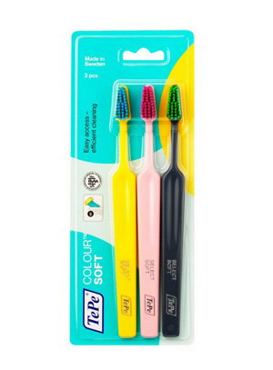 مسواک مخصوص لثه Colour بسته 3 عددی برند Tepe