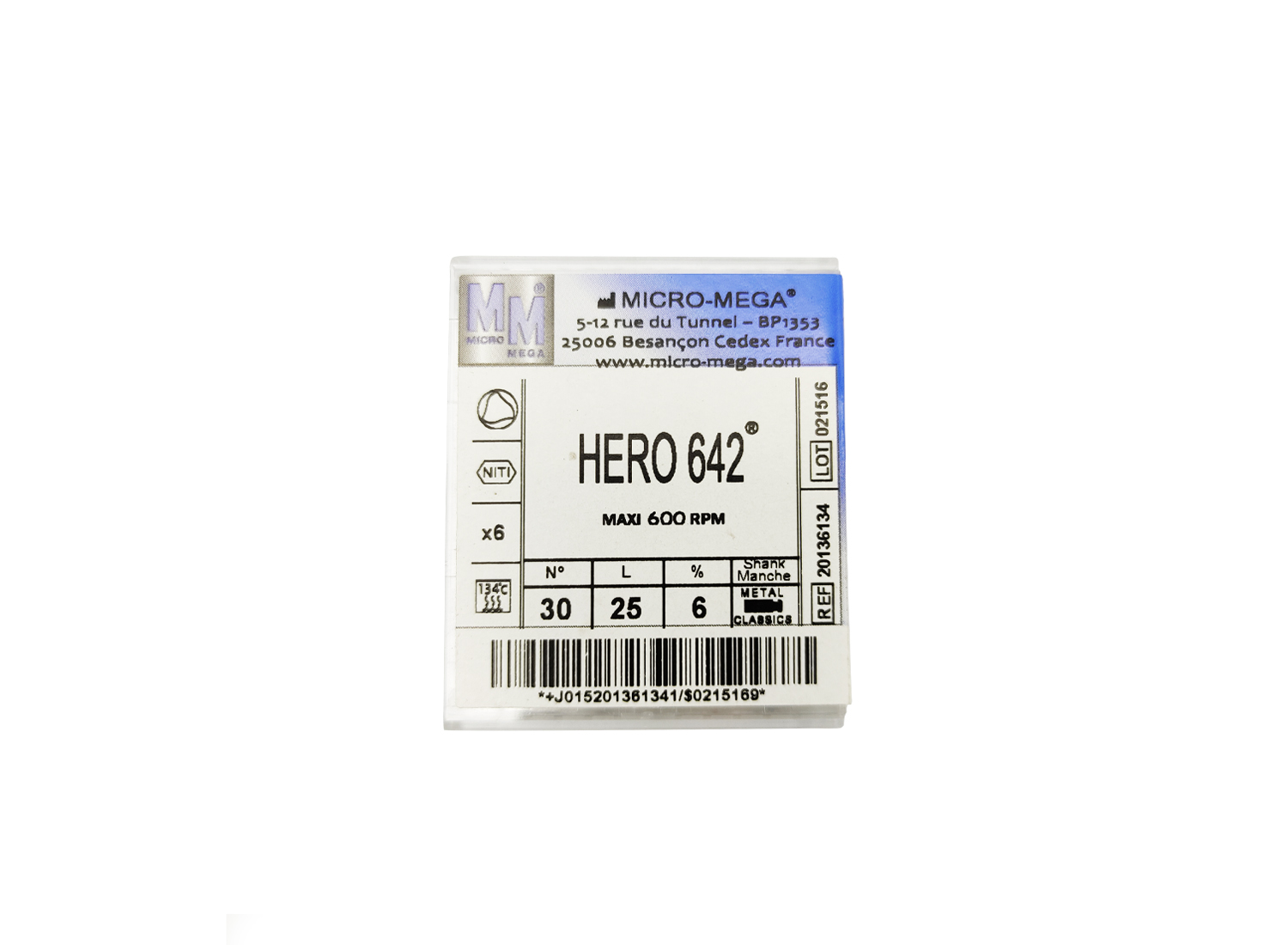 فایل روتاری Hero 642 بسته 6 عددی برند Micro Mega