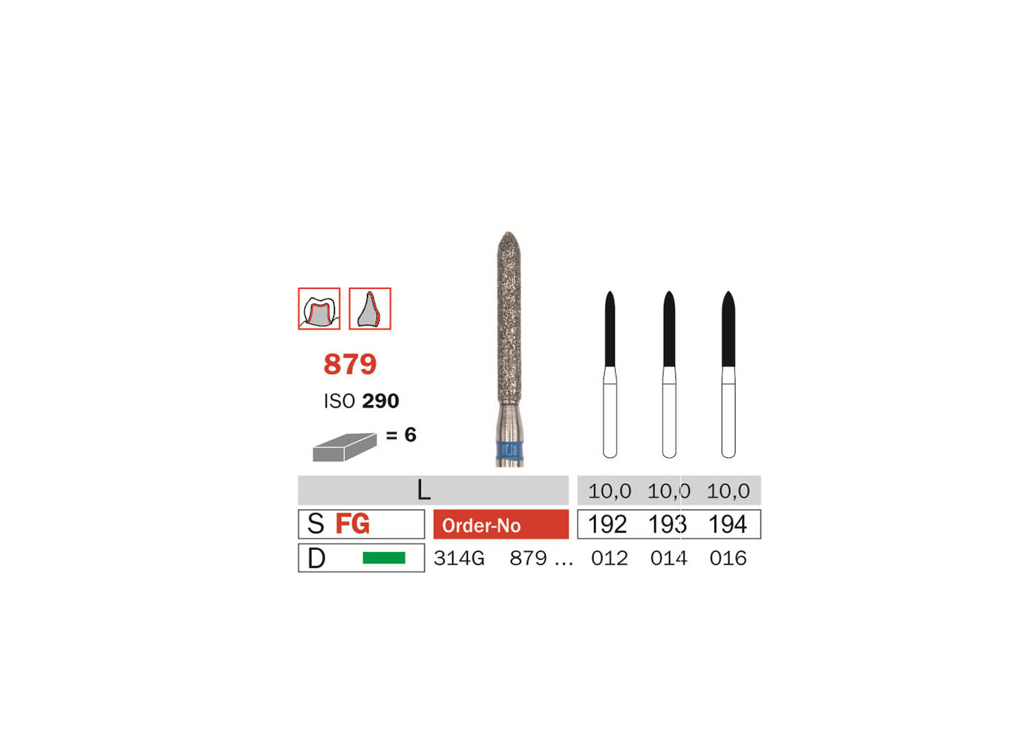 کیت فرز الماسی توربین 14 عددی PREPARATION SET دیا سوئیس