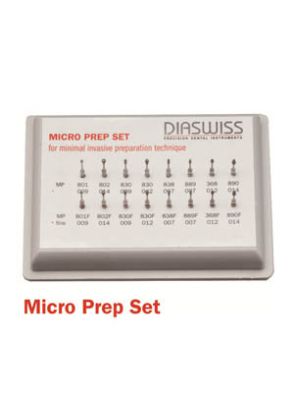 |کیت فرز الماسی توربین 16 عددی MICRO PREP SET دیا سوئیس