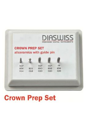 |کیت فرز سرامیکی توربین 5 عددی CROWN PREP SET دیا سوئیس