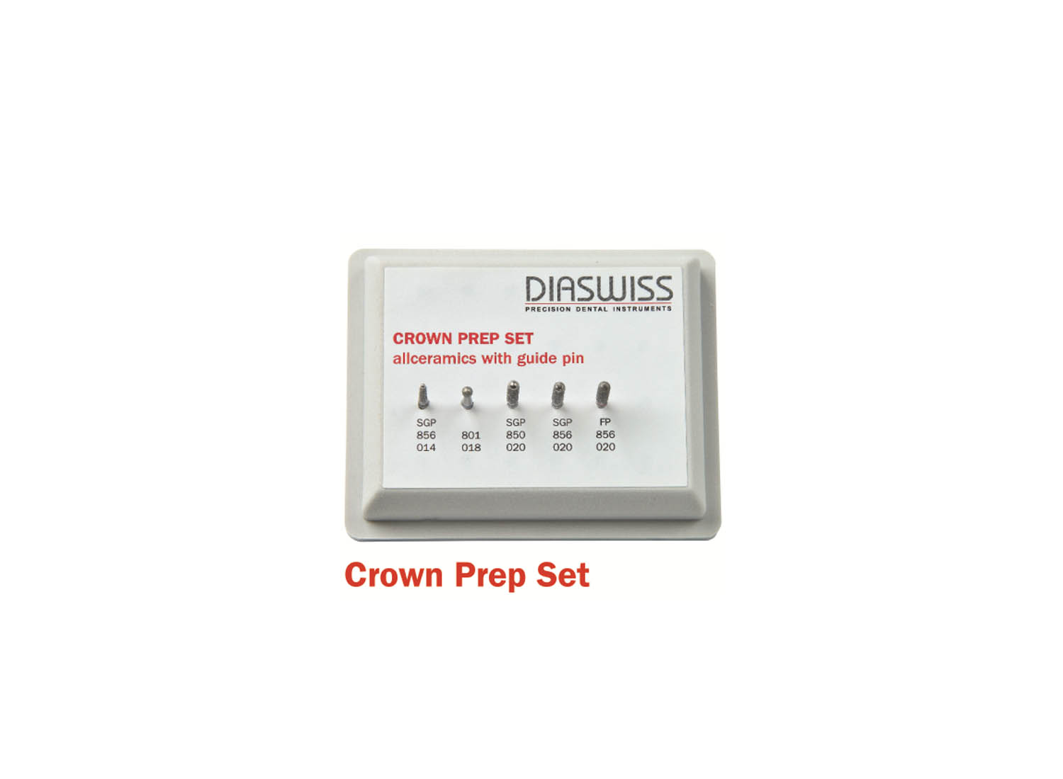 کیت فرز سرامیکی توربین 5 عددی CROWN PREP SET دیا سوئیس