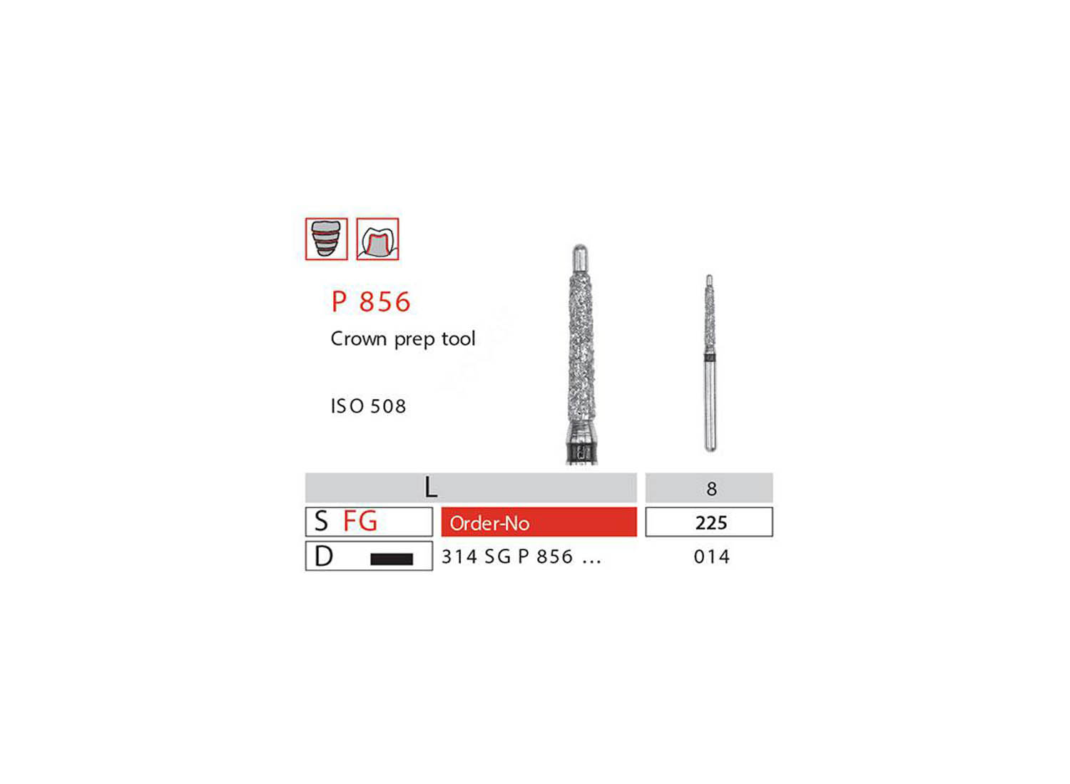 فرز الماسی آکسیال پین توربین 6 عددی کد P 856 دیا سوئیس