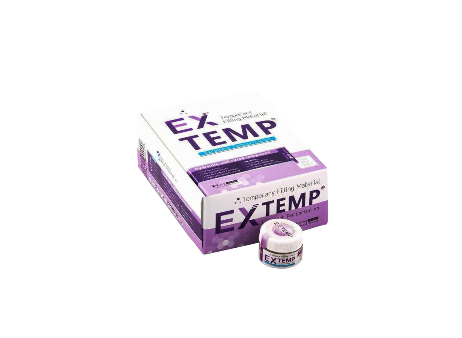 پانسمان موقت سلف کیور EX TEMP قوطی 160 گرمی برند پارلا