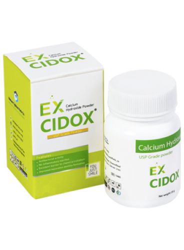 |پودر کلسیم هیدروکساید بسته 25 گرم EX CIDOX برند پارلا