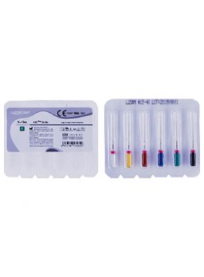 |فایل دستی CRC Plus بسته 6 عددی K-file طول 25 میلی متر برند لاستر دنت