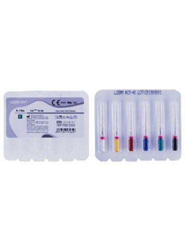 |فایل دستی CRC Plus بسته 6 عددی K-file طول 25 میلی متر برند لاستر دنت