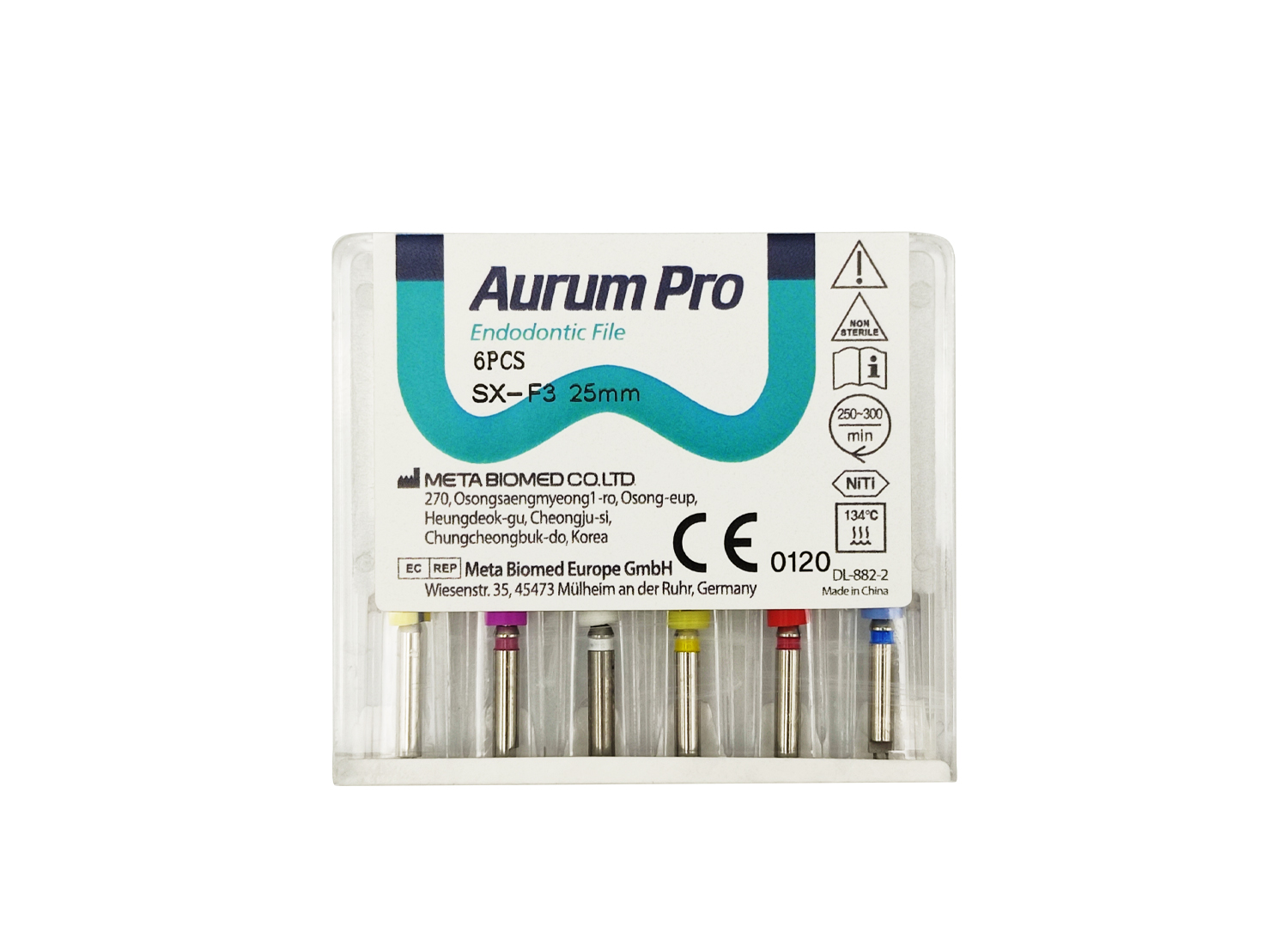 فایل روتاری Aurum Pro بسته 6 عددی برند MetaBiomed