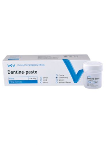 |پانسمان موقت DENTINE PASTE قوطی 200 گرمی برند VLADMIVA