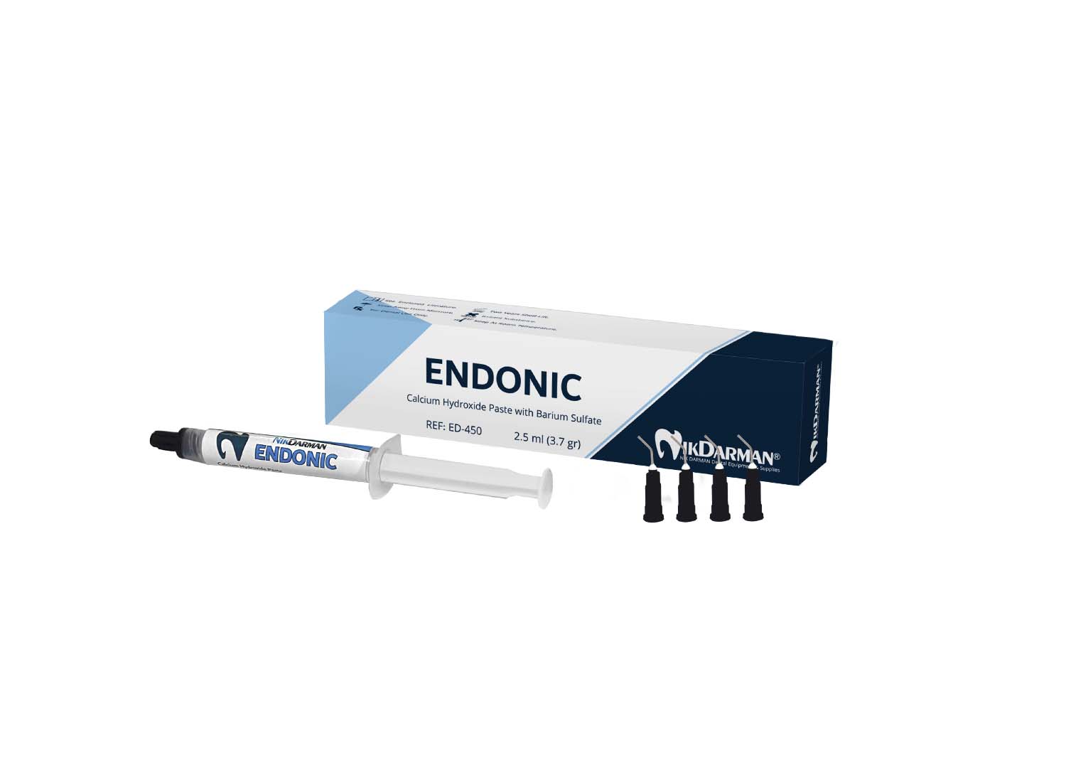 خمیر کلسیم هیدروکساید Endonic سرنگ 3.7 گرمی برند نیک درمان