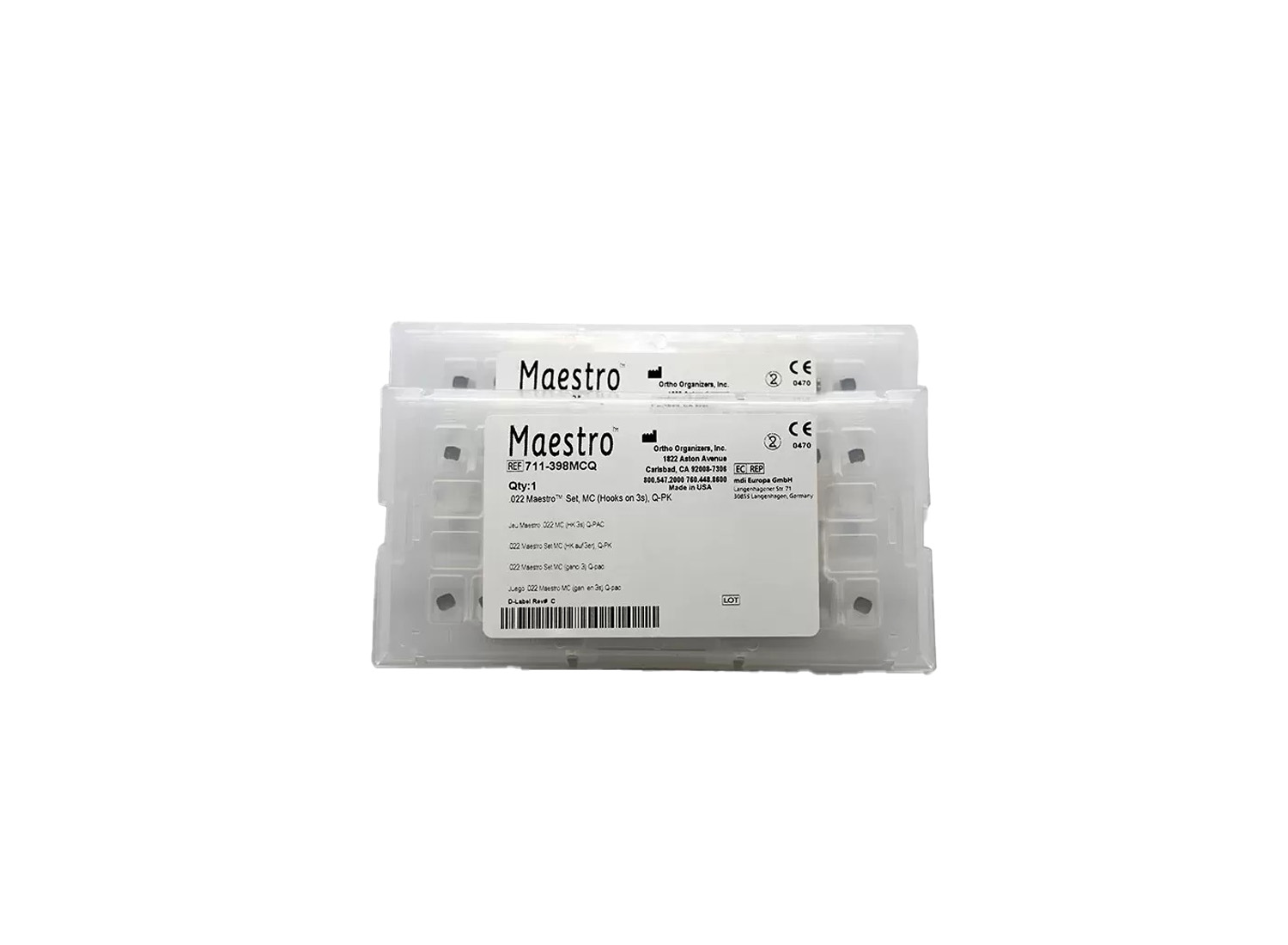 براکت فلزی ارتودنسی Mastro برند Ortho Organizer