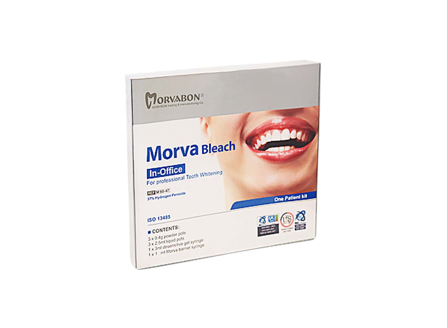 کیت بلیچینگ آفیس سه بیمار 37% Morva Bleach برند مروابن