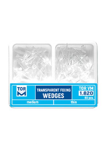 |وج پلاستیکی شفاف Transparent Fixing بسته 80 عددی برند TOR VM