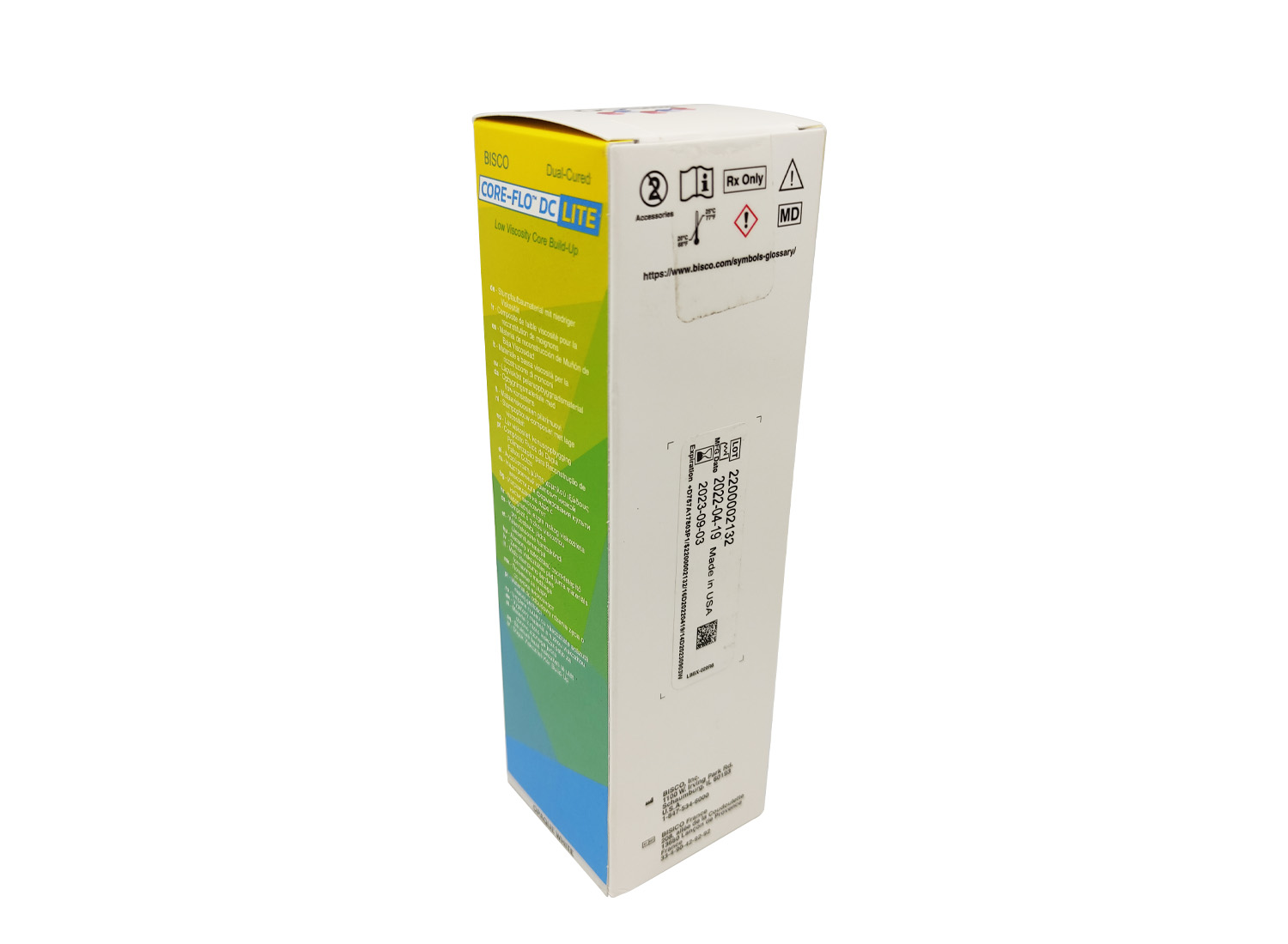 کامپوزیت کوربیلدآپ فلو دوال کیور Core-Flo DC LITE-Opaque White برند Bisco