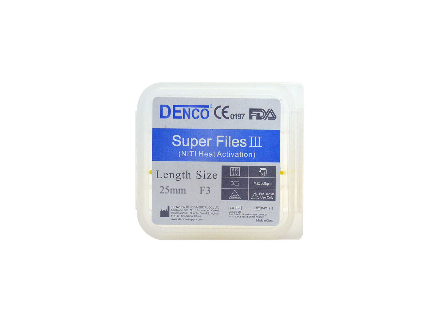 فایل روتاری Super Files 3 بسته 6 عددی برند Denco