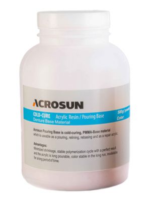 |پودر آکریلیک کستینگ بطری 500 گرمی برند Acrosun