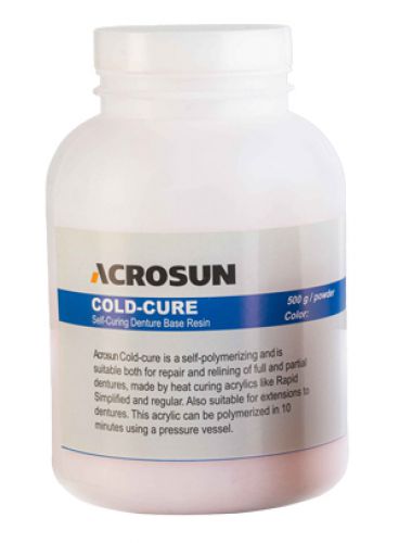 |پودر آکریلیک خود پخت فوری Cold Cure برند Acrosun