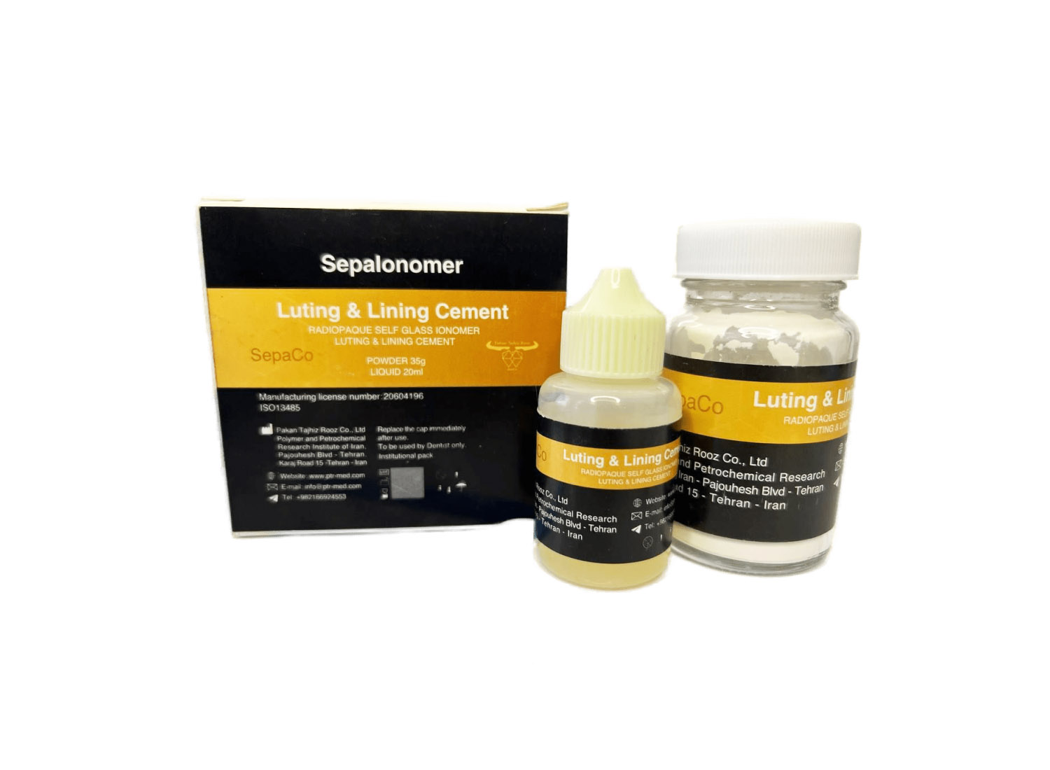 گلاس آینومر لوتینگ و لاینینگ SepaIonomer برند PTR