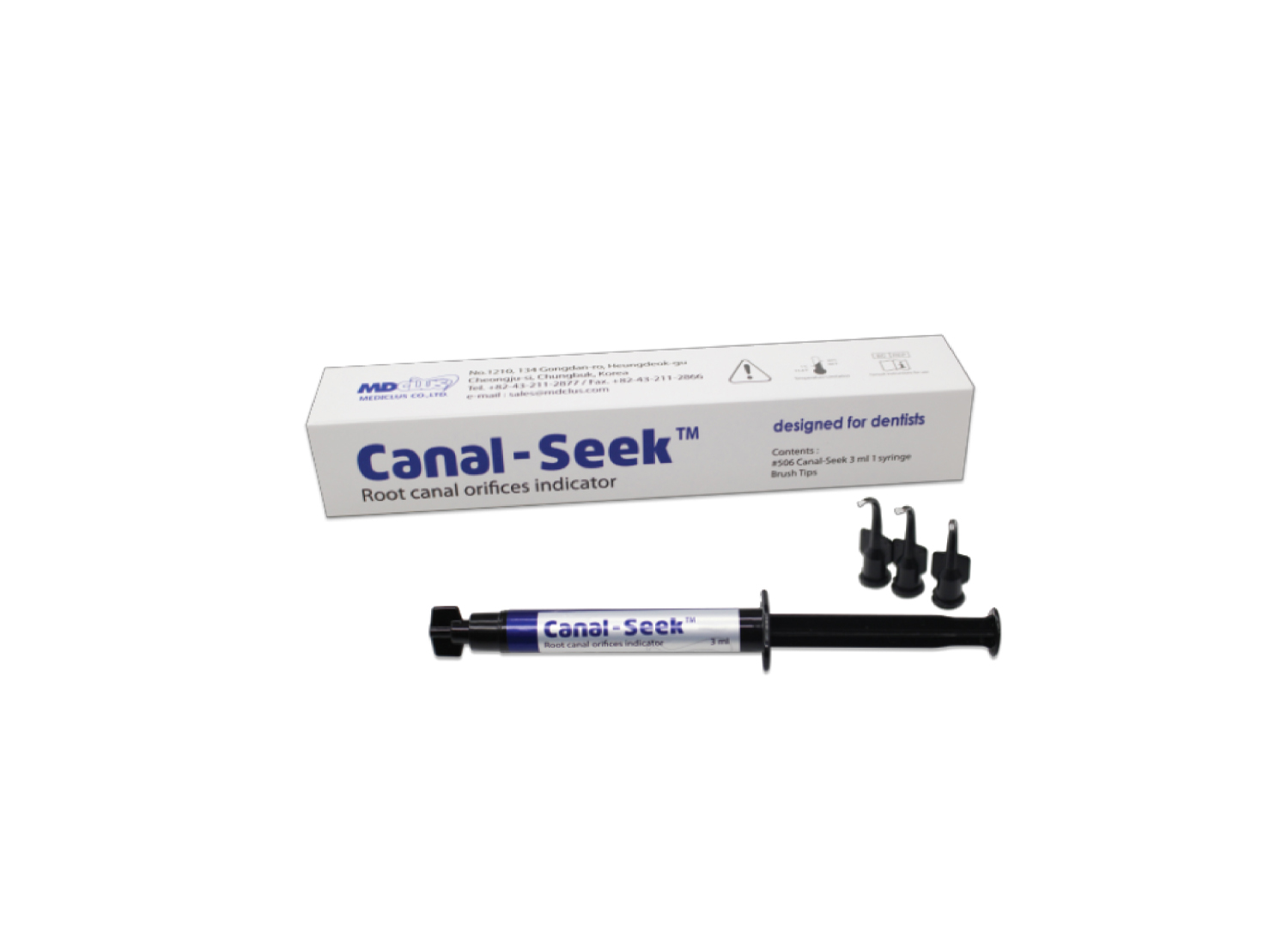 شناساگر پوسیدگی دندان Canal-Seek سرنگ 3 گرمی برند MDCLUS