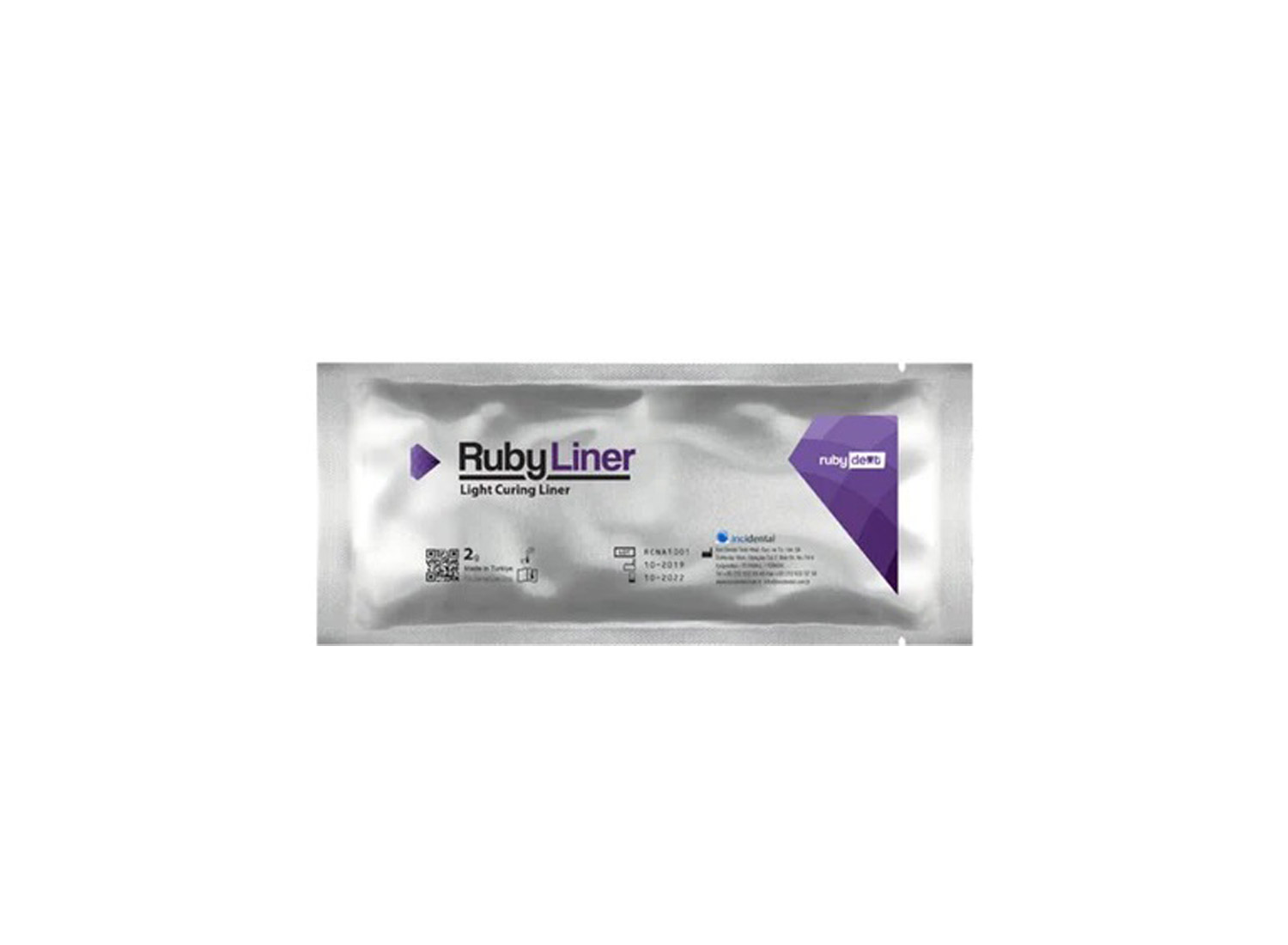 گلاس آینومر لایت کیور RubyLiner سرنگ 2 گرمی برند InciDental