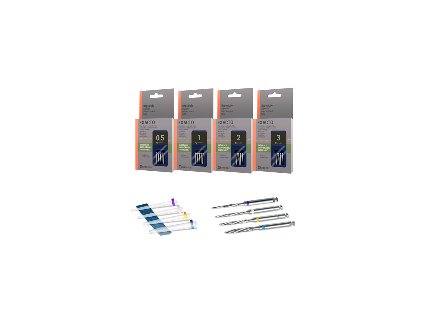 پین نوری گلاس فایبر Exacto Translucent Refill برند Angelus