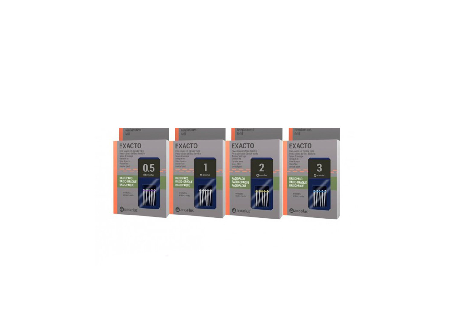 پین نوری گلاس فایبر Exacto Translucent Refill برند Angelus