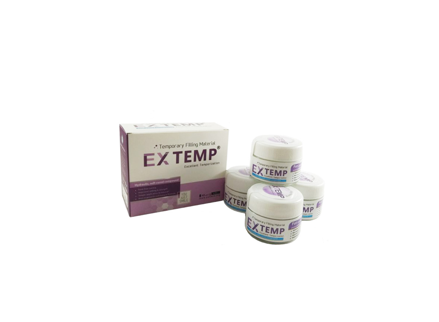 پانسمان موقت سلف کیور EX TEMP قوطی 160 گرمی برند پارلا