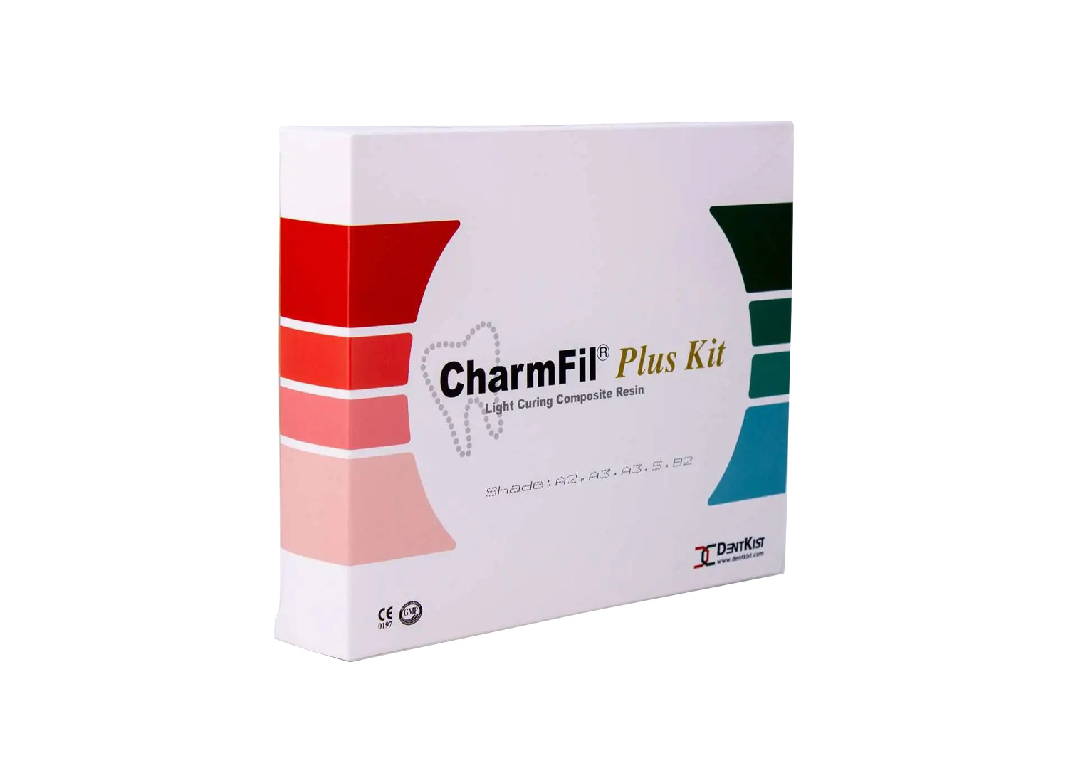 کیت کامپوزیت نانوهیبرید لایت کیور CharmFil Plus برند DentKist