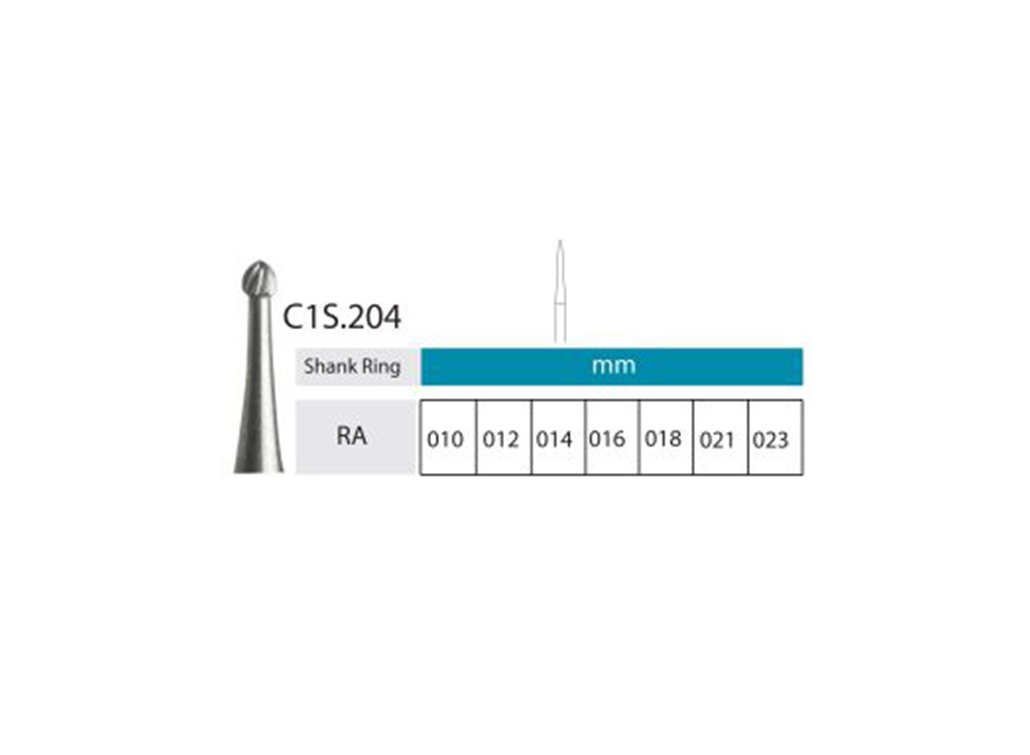 فرز کارباید روند آنگل بلند C1S.204 بسته 5 عددی برند RDT