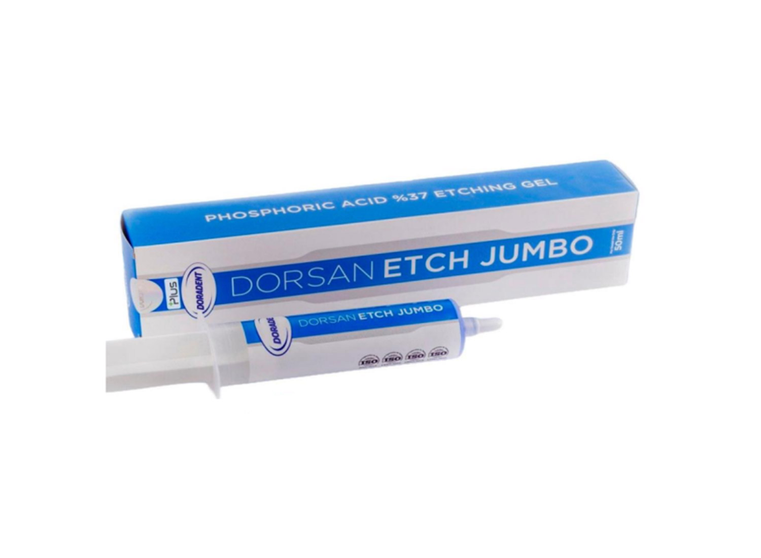 اسید اچ فسفریک 37% Dora Etch Plus Jumbo سرنگ 50 میلی لیتری برند Doradent