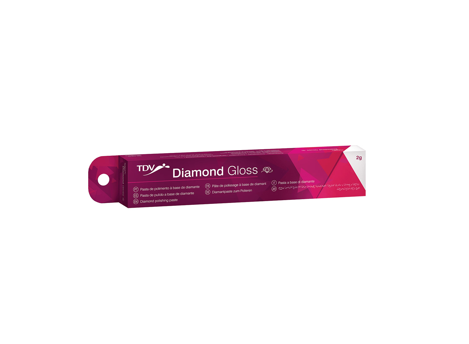 خمیر پالیش کامپوزیت الماسه Diamond Gloss سرنگ 2 گرمی برند TDV