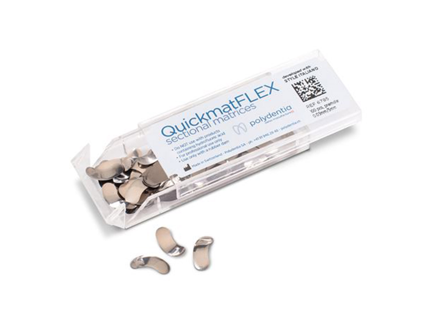 ماتریکس سکشنال Quickmat Flex بسته 100 عددی برند Polydentia