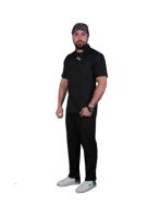 ست پزشکی مردانه اسکراب و شلوار رنگ مشکی کد 49 برند شکوه دندان