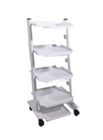 سرویتور چهار طبقه فلزی با پایه پدال دار مدل MC4 برند نوید اکباتان