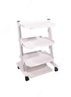 سرویتور سه طبقه فلزی با پایه پدال دار پهن مدل SP3/1 برند نوید اکباتان