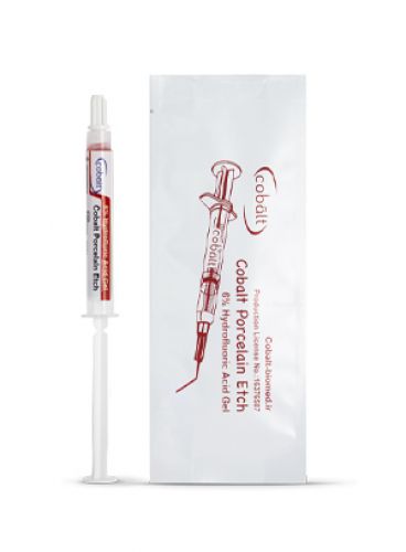 |ژل اسید اچ پرسلن 5 درصد سرنگ 3.4 گرم برند Cobalt